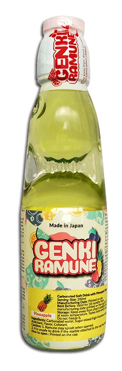 Soda dolce gusto ananas - Genki Ramune 200ml.